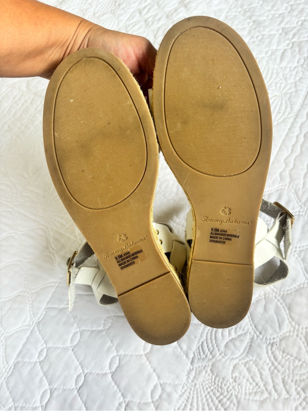 Tommy Bahama Women's Jona Espadrille Wedge Platform Sandal White Size 9.5 - Picture 3 of 3